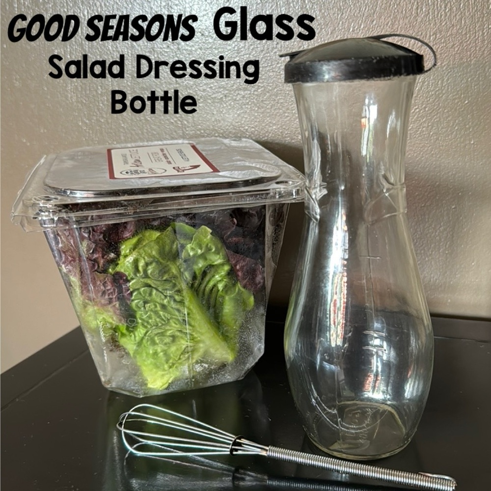 Good Seasons Brand Salad Dressing Container-Glass-Used Condition